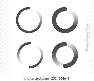 minimalist loading animation—perfect for adding a modern, seamless touch to your user interface. experience while keeping users engaged during loading times." Vector illustration concept.