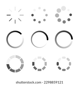 minimalist loading icon design for website