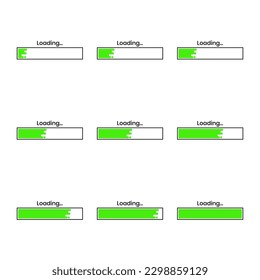 diseño de icono de carga minimalista para sitio web