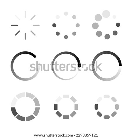 minimalist loading icon design for website
