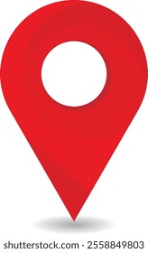 Minimalist location icon vector illustration