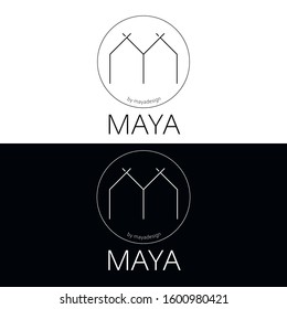 Minimalist logo for 
architectural office.