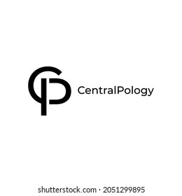Minimalist Logo based on Vector, safe when enlarged, because it doesn't break when zoomed in, this logo is in the form of C and P alphabet