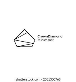 Minimalistisches Logo auf der Grundlage von Vektorgrafik, sicher, wenn vergrößert, weil es nicht bricht, wenn zoomt in, dieses Logo ist in Form von Diamant.