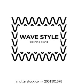 Minimalist Logo based on Vector, safe when enlarged, because it doesn't break when zoomed in, this logo is in the form of wave