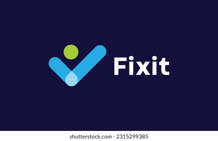 Símbolo de trabajo de marca de marca de marca de lista de marca de logotipo minimalista