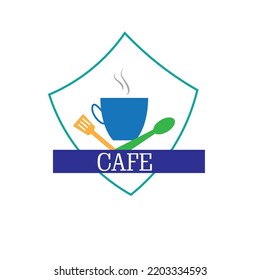 café minimalist logo or clip art or flat image