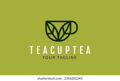 minimalist logo for coffee and tea shops