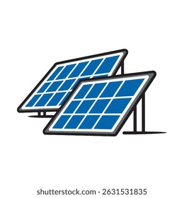A minimalist logo depicting solar panels with a stylized sun, representing renewable energy, sustainable power, and eco-friendly solutions. green technology solar panel logo, solar energy logo.