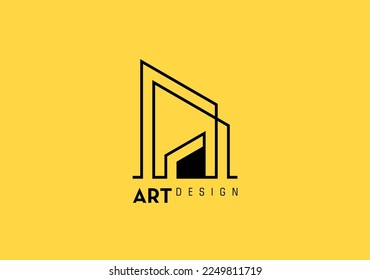 minimalist logo design and architecture template