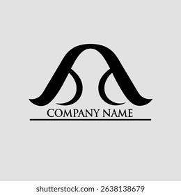 A minimalist logo design featuring the letter A, characterized by a sleek and modern aesthetic. The design incorporates a diverse color palette.
