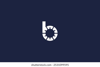 Minimalist logo design featuring a stylized letter and circular element.