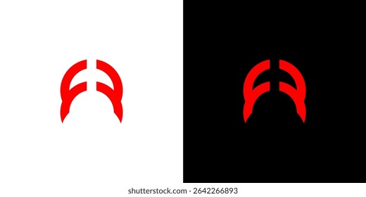 minimalist logo design. ff letter logo, fa logo