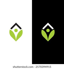 The minimalist logo design and geometric shapes make it look modern and simple.
