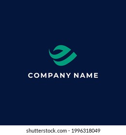 minimalist logo design of the letter E