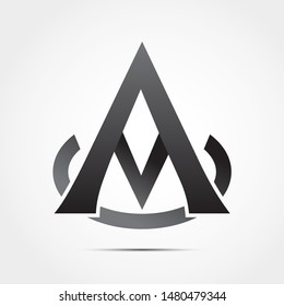 Minimalist logo design. Simple and creative logo design "letter A".