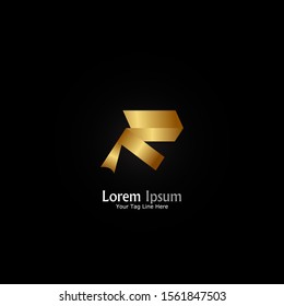 Minimalist logo design. Simple and creative logo design "letter R".