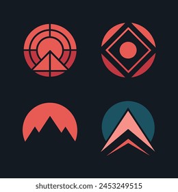 Minimalist logo design templates pack