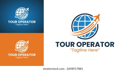 A minimalist logo design for tour operators, perfect for modern tourism and travel services branding.