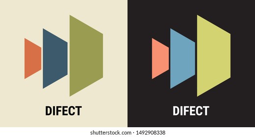 Minimalist logo design. Universal elegant vector emblem. Premium business logotype. Graphic alphabet symbol for corporate identity - Vector
