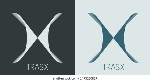 Minimalist logo design. Universal elegant vector emblem. Premium business logotype. Graphic alphabet symbol for corporate identity - Vector