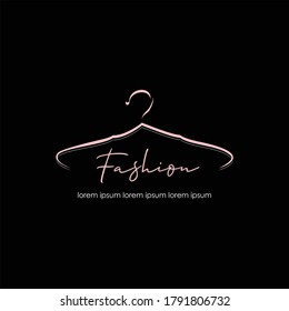 Minimalist logo design. Vector illustration minimalist. Can be used for clothing products, boutique, symbols, signs, online shop logos, special clothing logos, 
