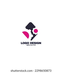 Diseño de logotipo mínimo,ilustración de icono vector
