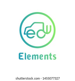 minimalist logo with ECW letter