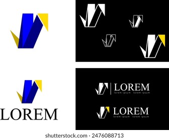 minimalist logo, equipped with a black and white version. negative style. simple and versatile