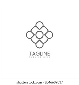 Minimalist logo futuristic. Simple look. EPS 10