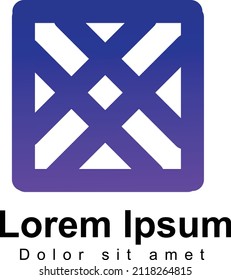 minimalist logo gradient purple blue for company group and your bussinies branding 