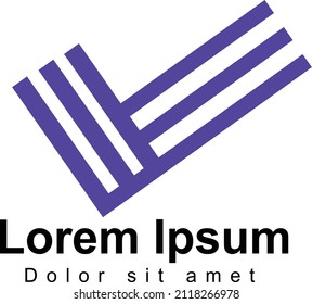 logotipo minimalista degradado azul púrpura para grupo de empresas y marca de negocios