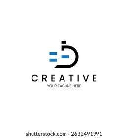 Minimalist Logo Letter J with plug for your brand. Logo template design