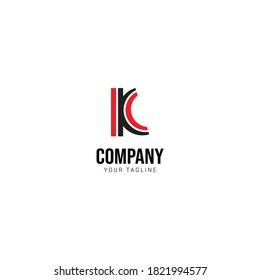 logotipo minimalista de la letra I K C 