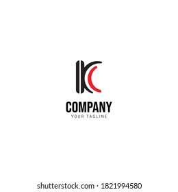 minimalistisches Logo des Buchstabens I K C 
