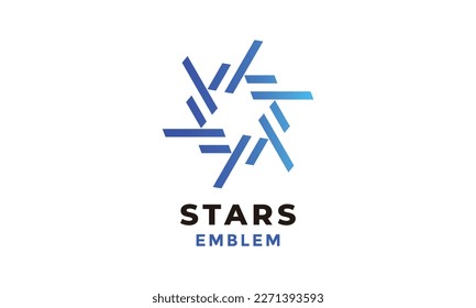 Minimalist logo line star for entertainment industry and business logo