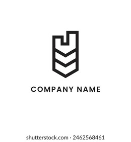 minimalist logo line style vector