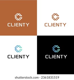 Minimalist logo with a modern touch using the initial letter c