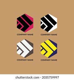Minimalist logo. Nice logo for company, business, factory etc