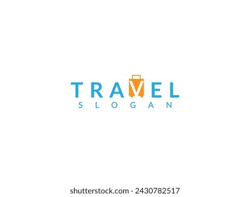 A minimalist logo with a plane silhouette against a vibrant sunset, evoking a sense of adventure and exploration.