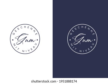 Minimalist logo, Premium floral logo templates for wedding, logo, banner, badge, printing, product, package. vector illustration