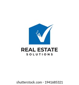 minimalist logo for real estate solutions