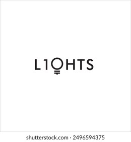 The minimalist logo says Lights with a black lamp icon on a white background