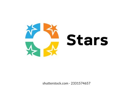 Minimalist logo star around for business logo