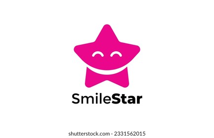 Minimalist logo star for children play and dream happiness