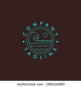 Minimalist logo template for companies.