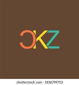 Un logotipo minimalista que combina un c invertido y un k y z para una empresa
