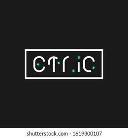 Minimalist logo type vector eps 10