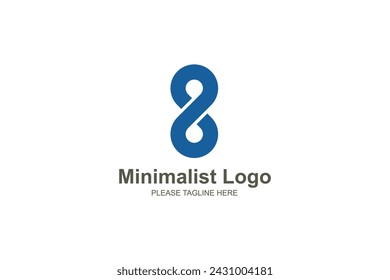 Diseño minimalista del negocio del vector del logotipo