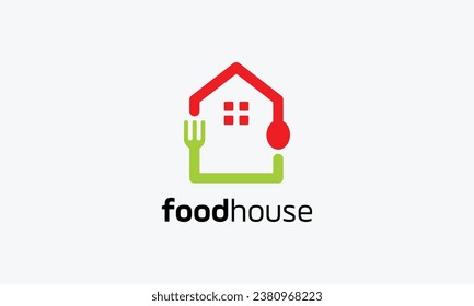 Minimalist logo vector food market for food business and retail order